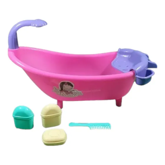 Banheira Para Dar Banho Em Boneca Bebe Reborn E Acessórios 