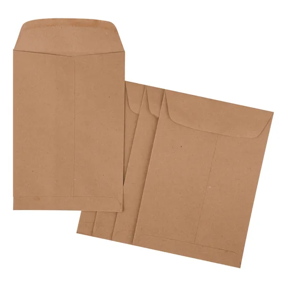 Sobre Bolsa Tamaño Carta (paq. 100 Piezas) Ecológico Color Marrón Claro Liso