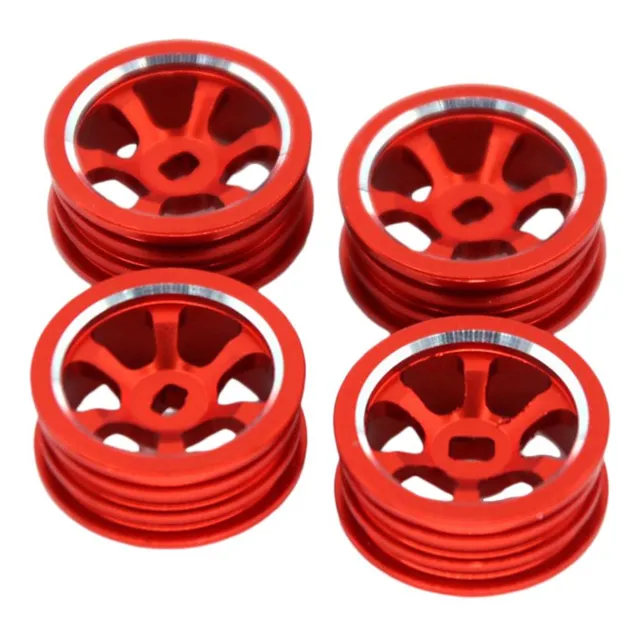 De Llanta De Actualización De Metal De 20 Mm Para 1:28 Rojo