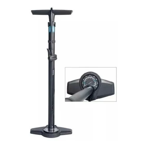 Bomba de taller ShimanoPro Touring Manômetro 160 psi Negro