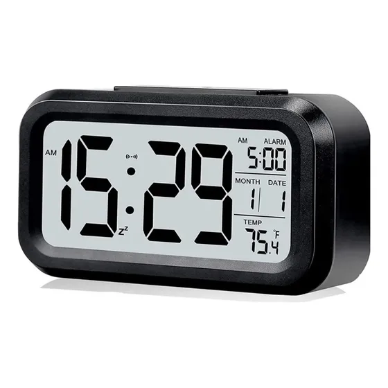 Reloj Digital Despertador Luz Sonido Decorativo Termometro