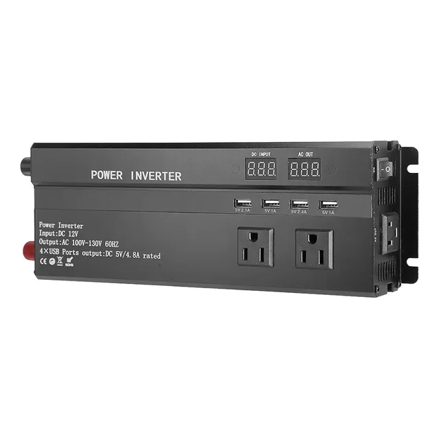 Inversor Solar 12v A 110v Alto Voltaje Automóvil 5000w