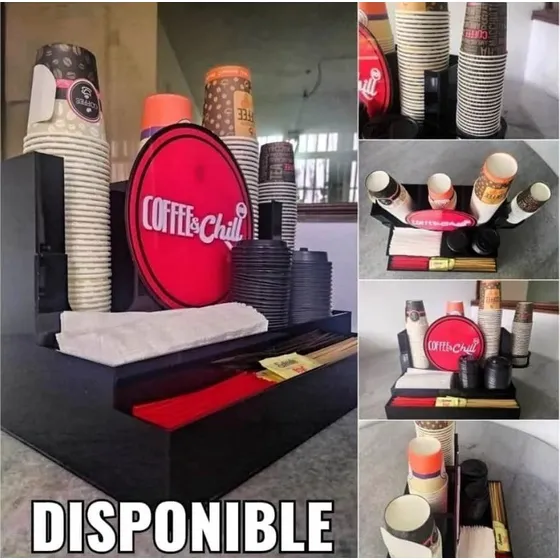 Organizador Dispensador De Vasos Para Cafe Personalizado