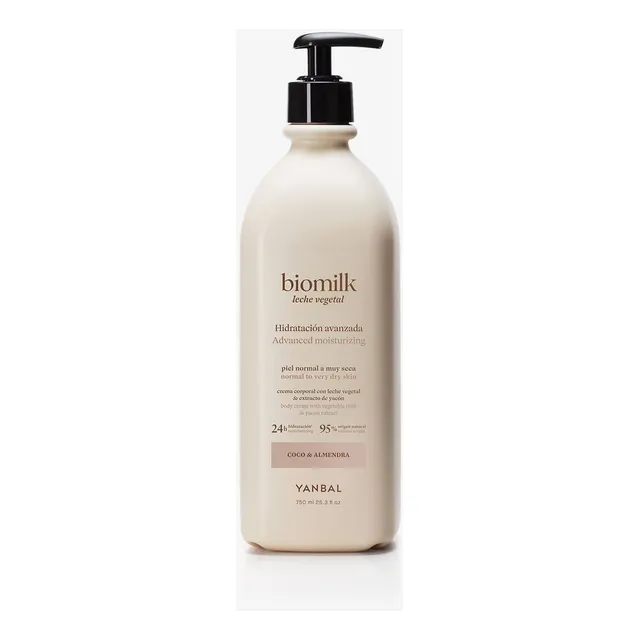 Crema Corporal Biomilk Leche Vegetal Coco Y Almendra Yanbal