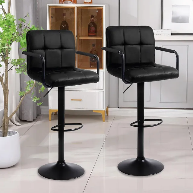 Pack X2 Sillas De Bar Piso Taburete Homely Comfort 61-81cm