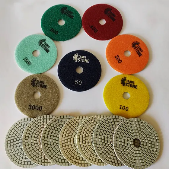 Juego De Discos Ceramico Pulidores Calidad Estandar Blanco