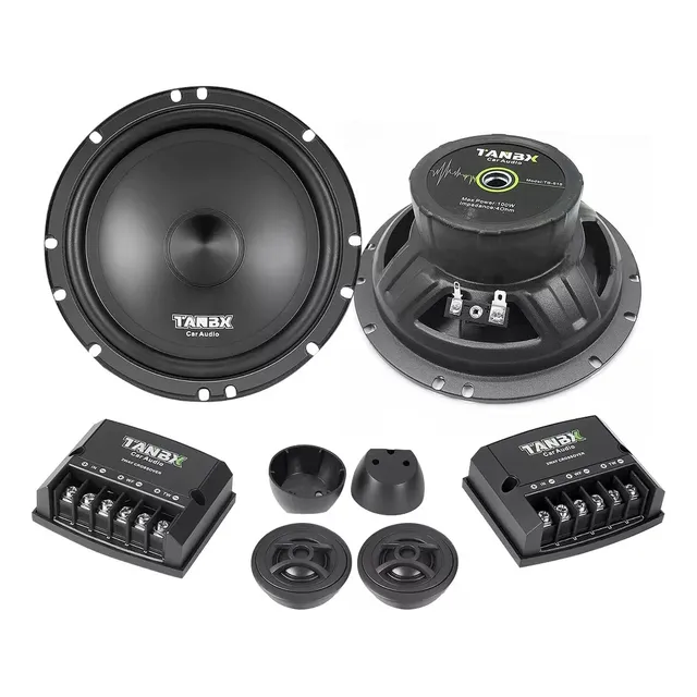 Bocinas Para Carro 6.5pulgadas Set De Medios Subwoofer Negro