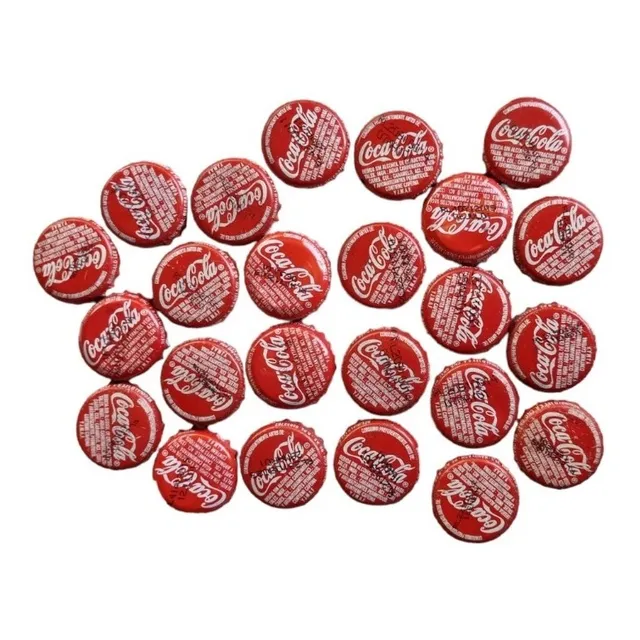 Lote De 24 Tapitas Chapitas Corona  Coca Cola Puntos 2001