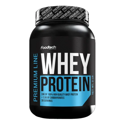 100% Whey Protein Premium Line 2 Lbs - Foodtech Sabor Delicated Cookies & Cream