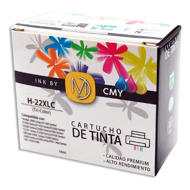 Cartucho Alternativo Para 22xl 22 Color 3940 3920 F4180