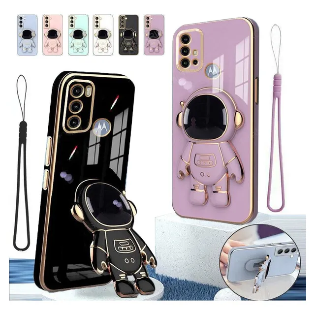 Funda Para Motorola Soporte De Astronauta Carcasa Con Correa