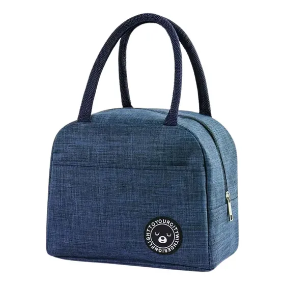 Bolsa Termina Lonchera Almuerzo Bolso Viaje Aislante Comida Una Ganga 240517 Color Azul