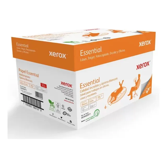 Papel Hojas De Maquina Carta Xerox 75g 5000 Hojas1