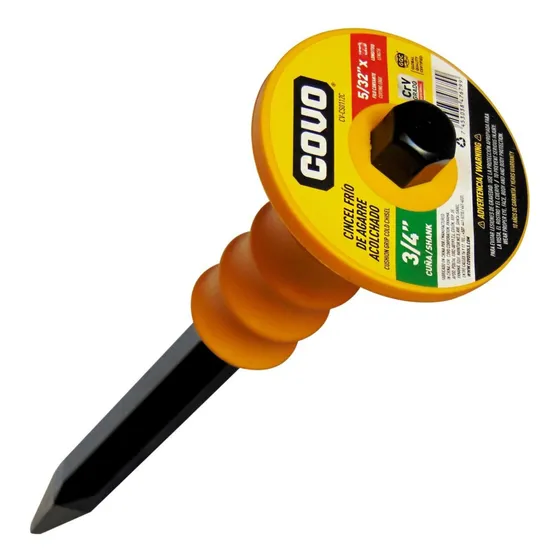 Cincel Punta Plana, Mango Plastico 10 PuLG 7/8 Covo