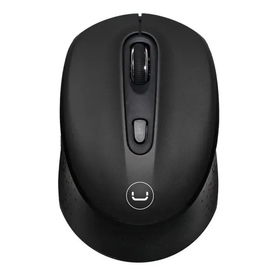 Mouse Inalámbrico Unno Tekno Ms6528 Contour  Negro/plata