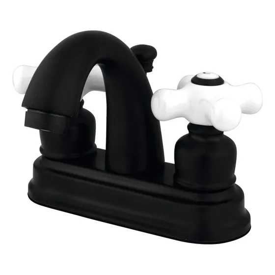 Grifo Baño Centrado 3.9 In Color Negro Mate