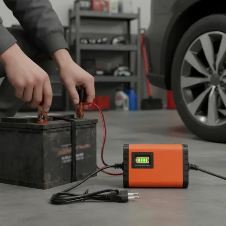 Carregador Bateria Automotiva 12v Até 300ah 2ah Carg Lenta