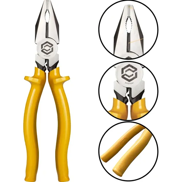 Alicate Universal Eletricista 8 Sata Isolado 1000v Aço Cr-v Amarelo