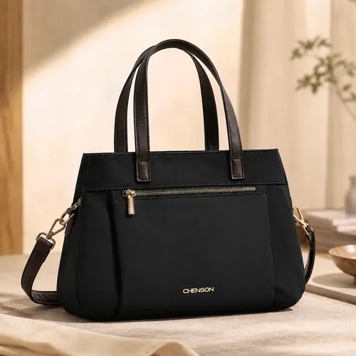 Bolsa Transversal e de Mão Feminina Chenson em Microfibra Marinho