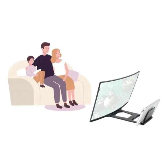 Amplificador De Imagen Con Soporte Para Celular Pantalla