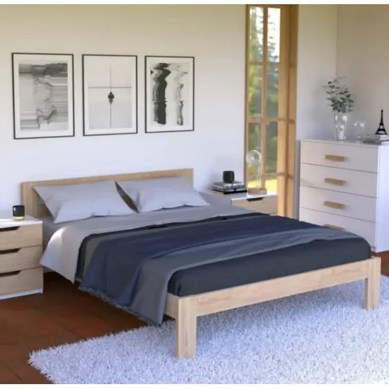Cama Queen De Madera