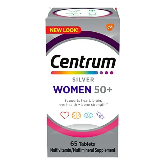 Tabletas Multivitamínicas Centrum Silver Para Mujeres De 50