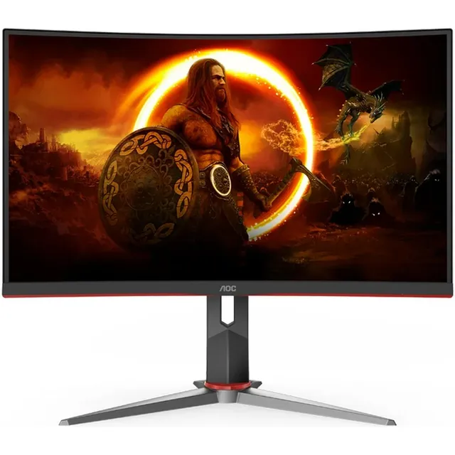 Monitor Gamer Aoc Curvo C27g2 27 Negro Y Rojo 165hz Displayp