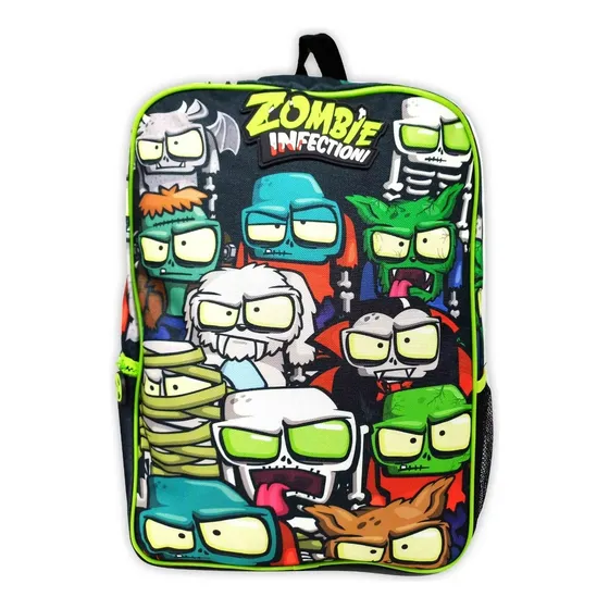 Mochila Escolar Nene Zombie Infection 17  Grande  Acolchada