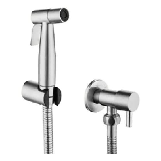 Set Ducha Telefono Bidet Toledo Cromo Con Llave Arresto