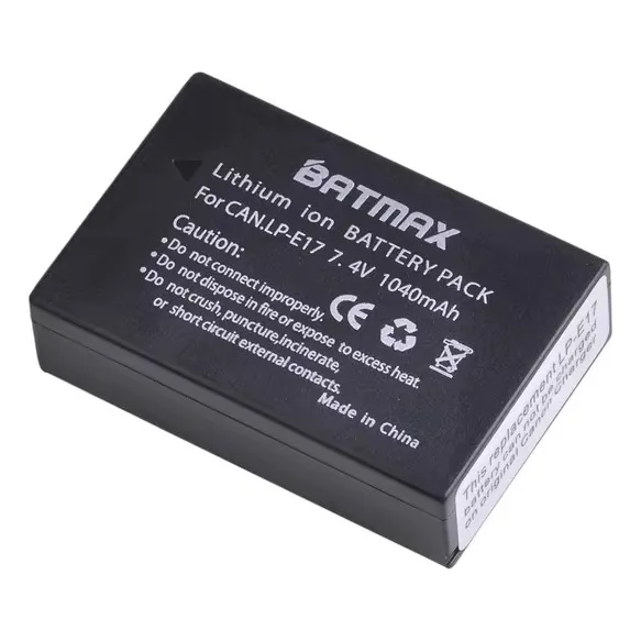Bateria Batmax Lp-e17 P/ Canon T6i T7i T8i Sl2 Sl3 77d Rp