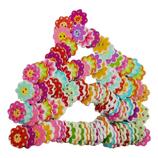 100x Botones De Forma De Flores Hebilla De Cierre Para 100x Botones De Forma De Flores Hebilla De Cierre Para