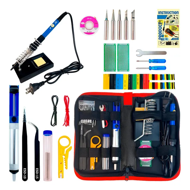 Kit Soldador Lapiz Rollo De Estaño Cautin Reparacion Placas