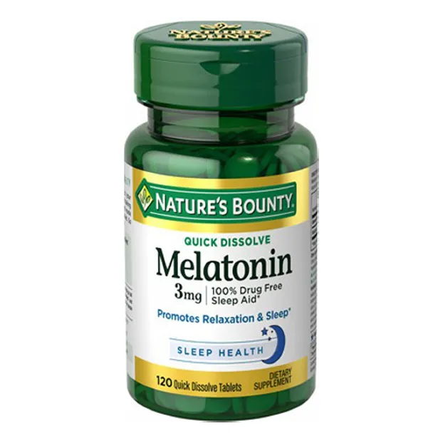 Quick Dissolve Melatonin 3 Mg 120 Tabs By Nature's Bounty