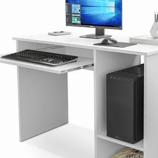 Escrivaninha Para Computador Office 0,90m Inglaterra Branco Escrivaninha Para Computador Office 0,90m Inglaterra Branco