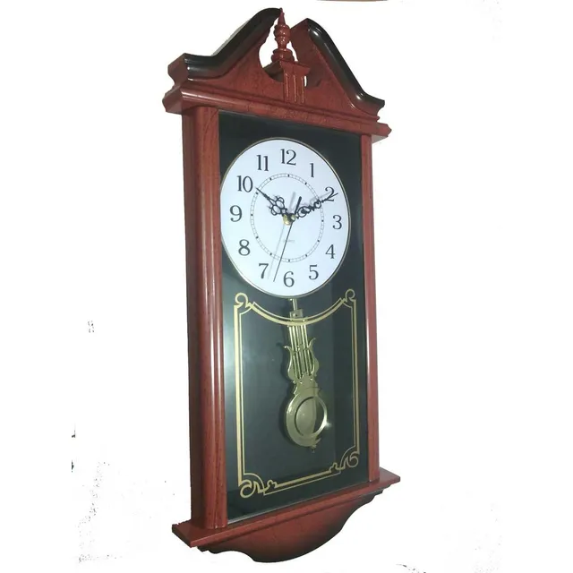 Reloj Pared Pendulo Decorativo Grand Estilo Madera + Gratis!