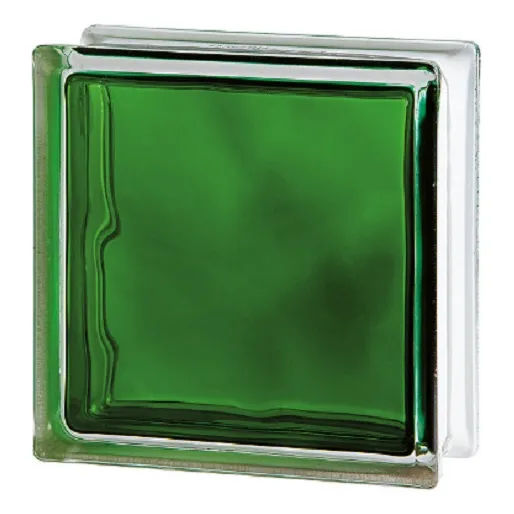 Bloque Vidrio Verde Vitroblock 19x19x8 X Unidad