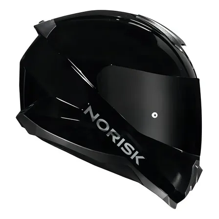 Capacete Moto Norisk Razor Preto Brilho Masculino Feminino Desenho Monocolor Tamanho do capacete 62