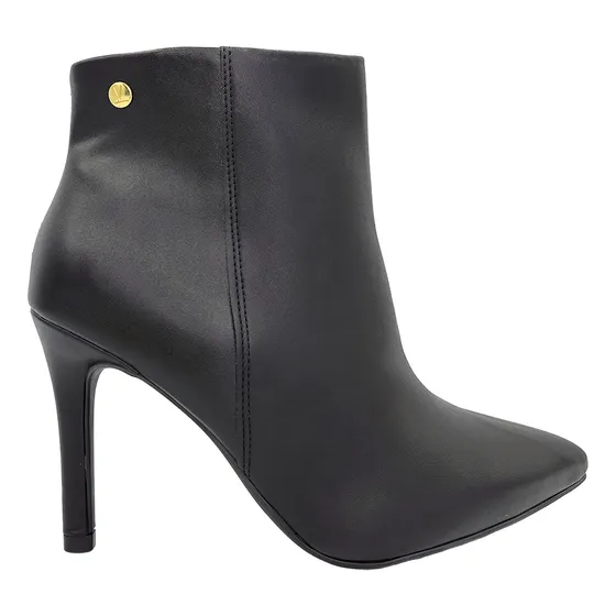 Bota Cano Curto Salto Fino Alto Feminina Vizzano Bico Fino