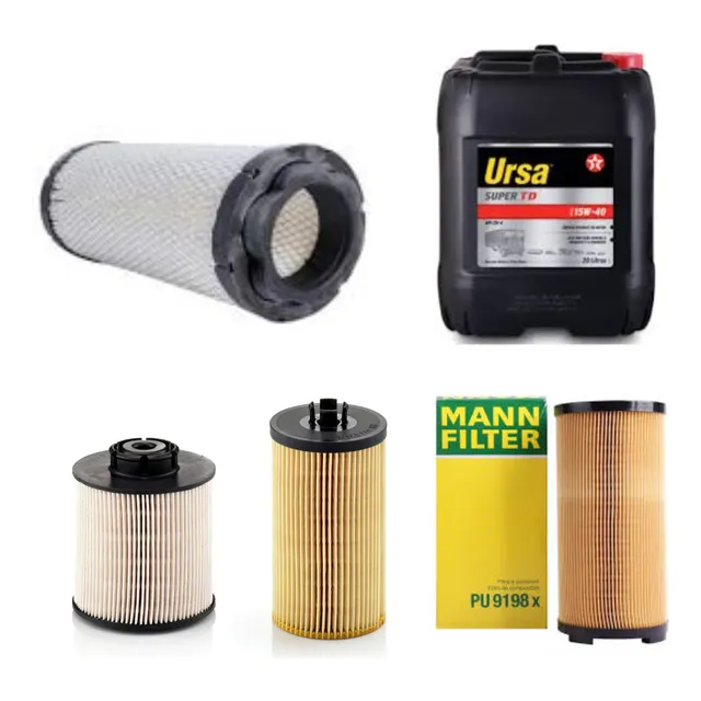Kit Filtros Accelo 815 + Aceite Texaco 15w40 X20l - Mann
