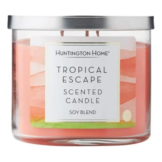 Vela Aromatica Tropical Escape Grande De 14oz /3 96gr Eua