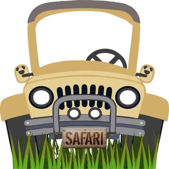 Display Chão Jipe Safari P/ Foto  1 Peça 70cm