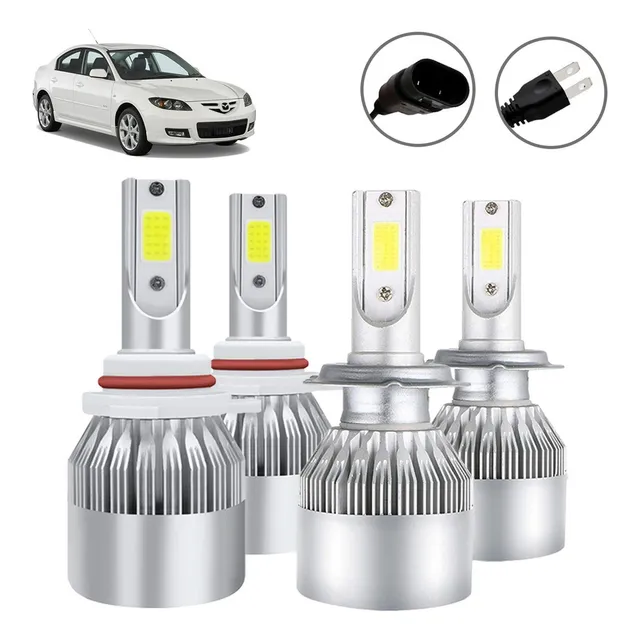 Kit Faros Delanteros Led Luz Alta Y Luz Baja For Mazda