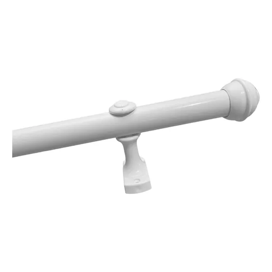 Varão Ferro 28mm P/ Cortina Kit Completo  1,80 Metros