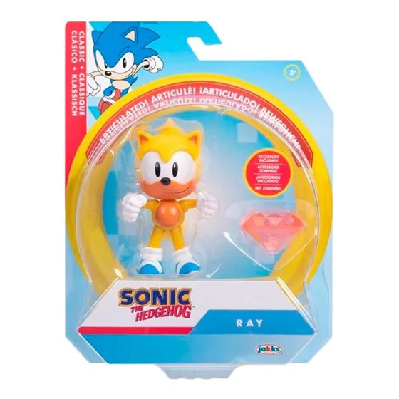 Sonic The Hedgehog Wave 10 Figura De Ray  + Accesorio