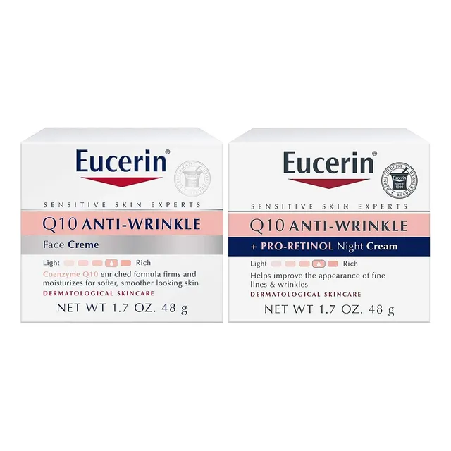 Crema Facial De Día Antiarrugas Eucerin Q10 Crema De Noche 1