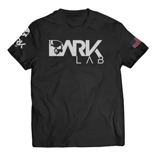 Camiseta Dry-fit Preta Caveira Unisex Dark Lab Camiseta Dry-fit Preta Caveira Unisex Dark Lab