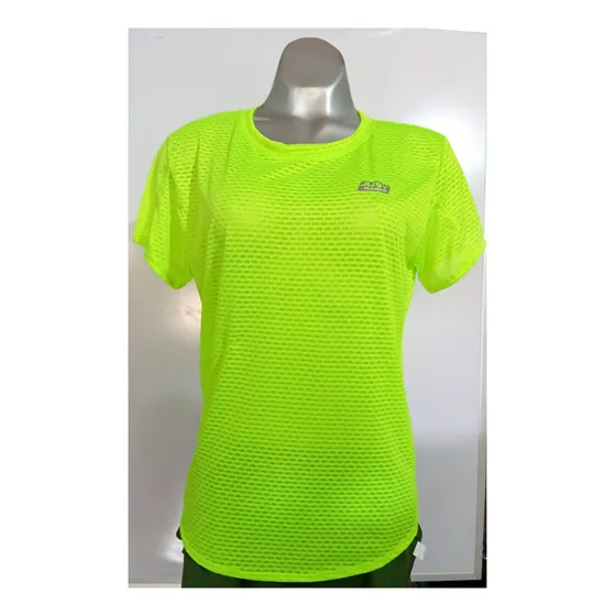 Franela Fitness Micro Tela Perforada Ligera