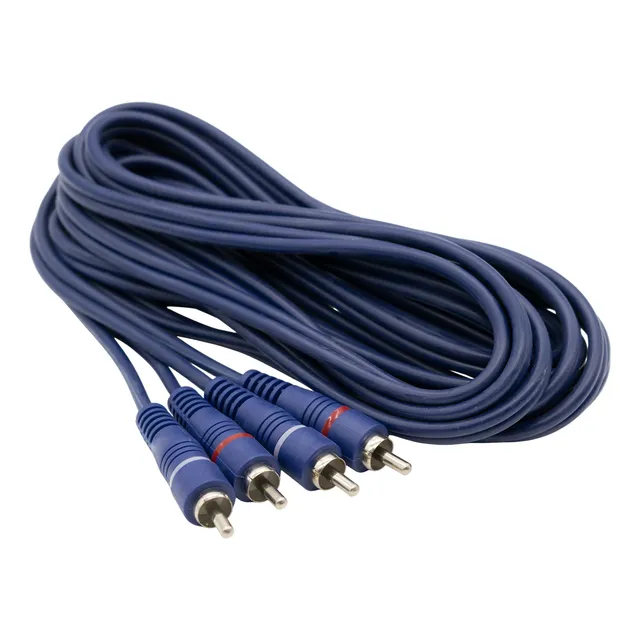 Cable Rca Estereo 4 Metros Rojo - Blanco Calidad