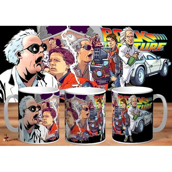 Taza De Ceramica Volver Al Futuro Art 4k