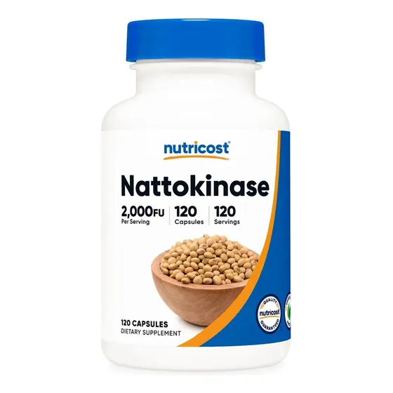 Nutricost Nattokinase 2000 Fu 120 Caps Suplemento Premium Eu Sabor Sin Sabor